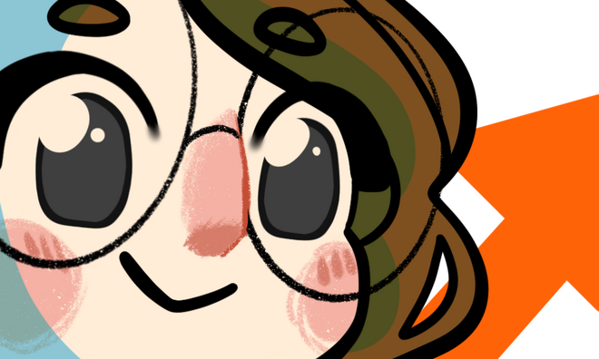 A drawing of a silly streamer
