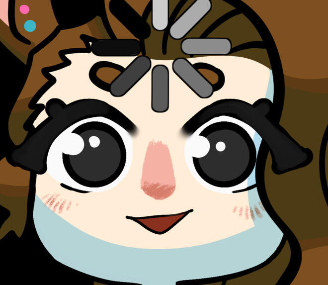 A drawing of a silly streamer